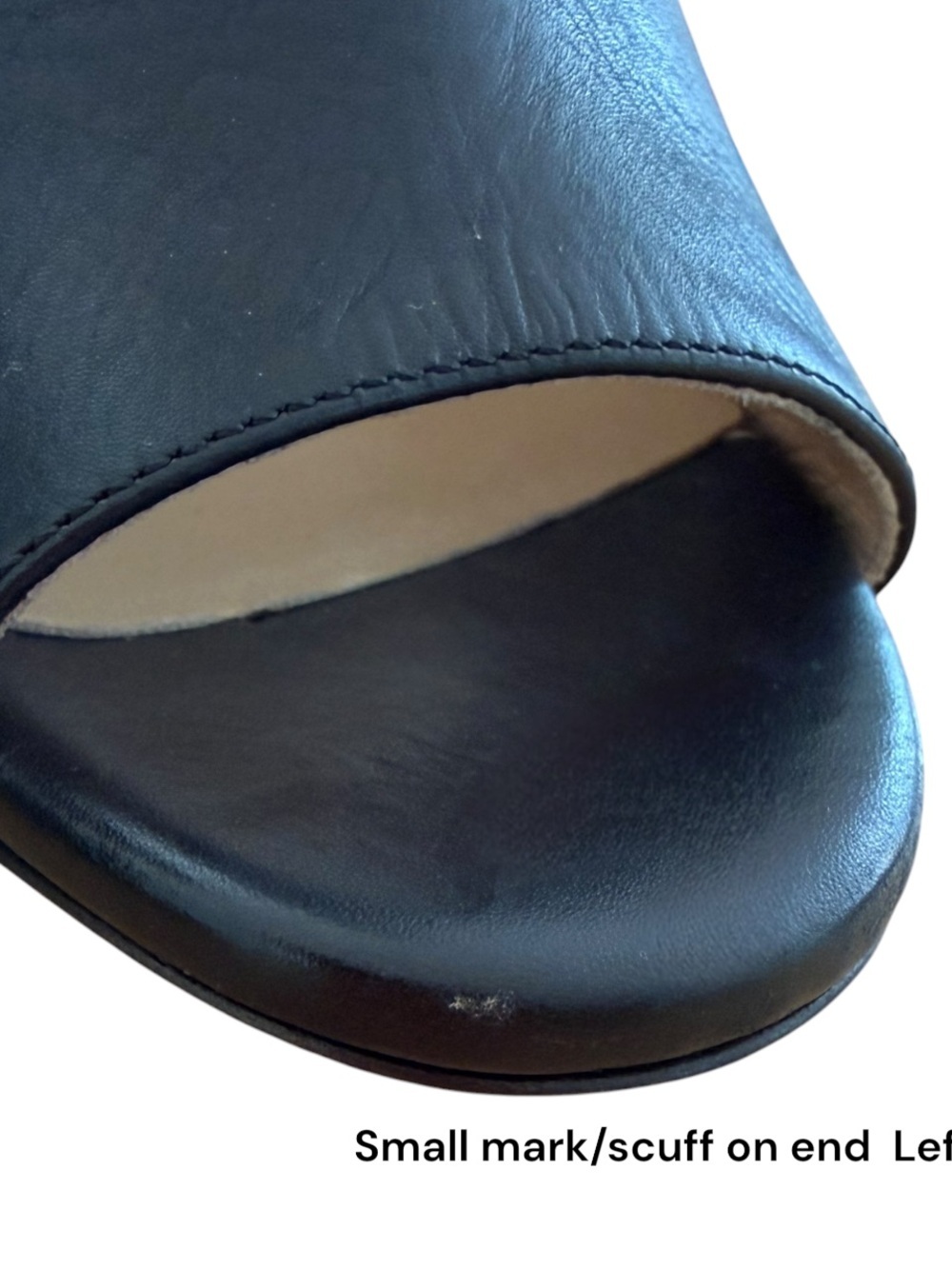 Jimmy Choo Black Leather Gold Accent Open Toe Ankle Booties Heels Size 35 / US 5 - Picture 5 of 11